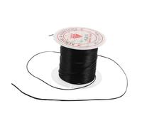 FOMIYES 10m Black 0.8mm Elastic Crystal Stretch Hair Extension String for Real Human Hair Beading Wire