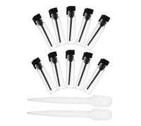 FOMIYES 10pcs 1ml Glass Mini Perfume Bottles Essential Oil Sampler Vials Tiny Travel Bottles for Teen Girls Fragrance Sample Container for Travel