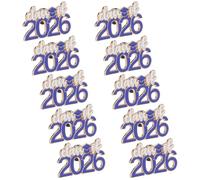 FOMIYES 10pcs 2026 Graduation Cap Brooch Pins Zinc Alloy Lapel Pins Graduation Memorial Badges for Students and Teachers Party Favors for Jackets Backpacks and Hats