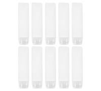 FOMIYES 10pcs 30ml Travel Squeeze Bottles Refillable Plastic Toothpaste Tubes Leak-proof Small Liquid Dispensers for Toiletries and Cosmetic Use