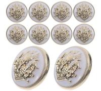FOMIYES 10pcs Alloy Brass Decorative Buttons for Suits and T-Shirts, Sturdy Metal Sewing Buttons with Easy Hand Sewing Feature, for DIY Decoration at Home Or Shopping Mall