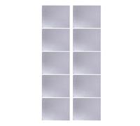 FOMIYES 10pcs Aluminum Foil Heat Insulation Pad with Noise Reduction and Easy Self-Adhesive Installation, Silver Foam Material for Roof and Camper, for DIY Projects and Sound Deadening