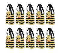 FOMIYES 10pcs Bee Bag Candy Box for Shower Favor Boxes Birthday Goody Storage Shower Present Bee Design