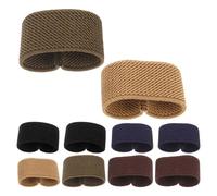 FOMIYES 10pcs Belt Loop Fixers Set Elastic Belt Keeper Straps Fabric Strap Retainers for Outdoor Backpack and Hiking Gear Assorted Khaki Black Coffee Army Green Navy Blue