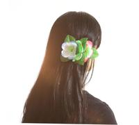 FOMIYES 10pcs Colorful Floral Hair Clips Hawaiian Hairpins for Women Assorted Flower Barrettes with Strong Grip Stylish Hair Accessories for Beach Party Festival Photography and Birthday