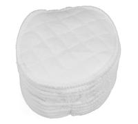 FOMIYES 10pcs Cotton Washable Reusable Nursing Pads for Breastfeeding Soft Breathable Breastfeeding Pads White for Postpartum Comfort
