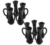 FOMIYES 10pcs Flexible Hair Dryer Tail Cord Protector for Electric and Blower Cords with Strain Relief and Heat Shield for Hair Styling and Dryer Repair Parts Black