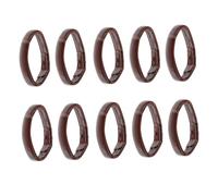 FOMIYES 10pcs Genuine Leather Watch Band Wear-resistant Watch Parts Suitable for Portable Use for Daily Wear Brown Leather Strap Accessory