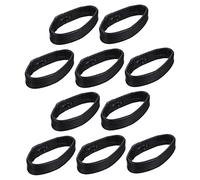 FOMIYES 10pcs Genuine Leather Watch Strap Retainers Wear Resistant Band Loops for Watch Band Holder