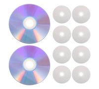 FOMIYES 10pcs High Capacity Writable Cd-r Discs Printable Blank Dvd-r Storage Backup Recording Media for Music Phone Data Duplication Compatible with Dvd Drives