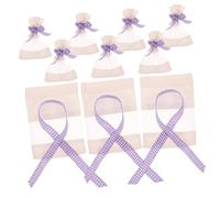 FOMIYES 10pcs Lavender Sachet Bags Empty Drawstring Muslin Pouches for Dried Herbs Spice Storage Reusable Cotton Mesh Lavender Bags for Closet Car Office Fragrance and Use