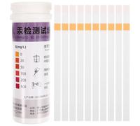 FOMIYES 10pcs Lead Detection Test Paper Kit for Water and Cosmetics Quick Heavy Metal Testing Paper Strips Suitable for Household and Office Use
