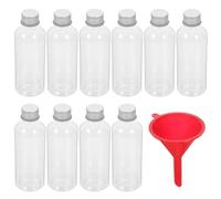 FOMIYES 10Pcs Leak-Proof Plastic Travel Bottles with Aluminum Caps 150Ml Small Refillable Liquid Containers for Toiletries and Juice Packing