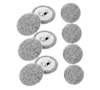 FOMIYES 10pcs Light Grey Round Covered Buttons for Coats Sweaters Cardigans Decorative Sewing Craft Buttons for Woolen Garments DIY Accessories