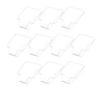 FOMIYES 10pcs Makeup Blending Palette Small Handheld Foundation Mixing Tray Acrylic Eyeshadow Mixing Tray for Women Nail Art Manicure