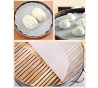 FOMIYES 10pcs Non-Stick Silicone Steamer Pads Round 30cm Diameter Reusable Steamed Bun Mat for Dim Sum Dumplings Cooking Kitchen Baking