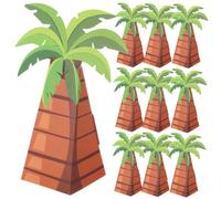 FOMIYES 10pcs Palm Tree Candy Box Paper Candy Case Easy Assembly Paper Hawaiian Party Favour Box for Weddings and Party Decor