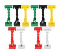 FOMIYES 10pcs Plastic Double Head Display Clips Sign Holder Clamp for Store Office Supermarket for Price Tag Picture Clips and Paintings