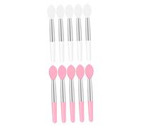 FOMIYES 10pcs Portable Lipstick Brush Applicator Silicone Mini Lip Brush Makeup Tool for Lip Gloss Application