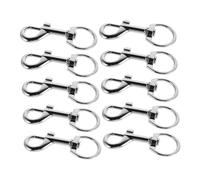 FOMIYES 10pcs Reinforced Zinc Alloy Snap Hooks Swivel Eye Multi-Purpose Clips for Keychains Pet Leashes and Hammocks and Versatile Bolt Clips
