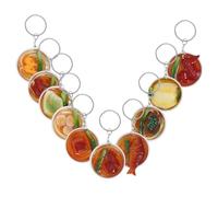 FOMIYES 10pcs Simulation Food Model Kitchen Key Chains Mini Noodle Pendant Bag Accessories with Chinese Style Lightweight Hanging Decor for Collectors Gifts