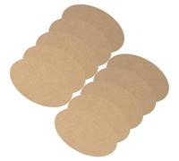 FOMIYES 10pcs Small Oval Clay Making Boards Wood Art Boards DIY Craft Blank Clay Backing Plates for Pottery and Sculpture Art Supplies