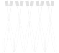 FOMIYES 10pcs Steel Wire Needle Threaders for Beading Needles and Decorative Stitching, Easy Threader for DIY Sewing Works with White Sturdy Material, for Someone Who Loves DIY Crafts