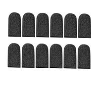 FOMIYES 10pcs Sturdy Wear Resistant Finger Covers Sweat Resistant Elastic Sleeves for Adults Lightweight Mobile Phone Gaming Accessories Black Finger Props