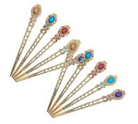 FOMIYES 10pcs Vintage Rhinestone Hair Sticks Retro Alloy Chignon Pins Hair Bun Accessories for Women Elegant Classic Hairpins for Daily Hairstyling