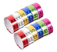 FOMIYES 12 Rolls Holographic Square Scrapbooking Tape Self-adhesive Decorative Journal Tape for DIY Crafts and Hand Account Scrapbook Supplies