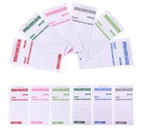 FOMIYES 12 Sheets 6-rings Cash Budget Refills with Punch Hole Budget Planner Sheets Portable Daily Expense Tracker for Office and Personal Use