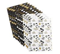FOMIYES 12 Sheets Graduation Wrapping Paper Floral Design present Wrap for DIY Crafts for Parties and Special Occasions Includes Trophy Glasses Scroll Patterns