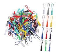 FOMIYES 120Pcs Zipper Pull Extender for Clothing Luggage and Backpacks Tpu Zipper Pulls for Better Grip and Easy Identification