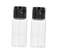 FOMIYES 12pcs 15ml Pet Travel Makeup Bottles with Black Flip Caps, Refillable Lotion Dispensers for Cosmetic Samples and Emulsion Storage