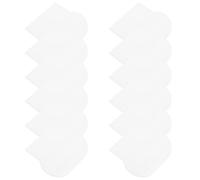 FOMIYES 12pcs Adhesive Toilet Seat Lifter Tabs for Touch-Free Lid Opening, White Self-Stick Bathroom Accessories for Hotels and Public Restrooms, Hygienic Toilet Lid Handle Raise Tools