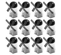 FOMIYES 12Pcs Black Windmill Candy Boxes Wedding Decorations Portable Candy Packing Boxes for Birthday Party Favors