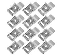 FOMIYES 12pcs Downlight Spring Clips for Recessed Light, High Hardness Flat Panel Light Mounting Brackets, Fixed Retaining Clamps for Ceiling Lamp Installation