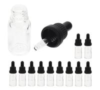 FOMIYES 12pcs Dropper Glass Bottle Leakproof Travel Dropper Bottles Reusable Delicate for Essential Oils Travel for Personal Care Thick Glass Wear-resistant