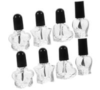 FOMIYES 12pcs Empty Glass Nail Polish Bottles Brush Packed Nail Gels Bottle for Art Diy Manicure