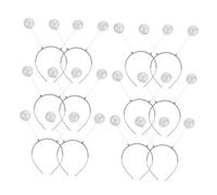 FOMIYES 12pcs Glitter Ball Headbands for Party Lightweight Foam Martian Antenna Headbands with Secure Flexible Fit Comfortable Sparkly Hair Accessories for Halloween Costume and Space