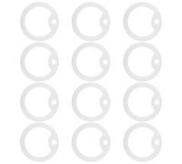 FOMIYES 12pcs Glow in The Dark Silicone Pet Id Tag Covers with Noise Reducing Silencers for Dog Collar Accessories, Luminous Green Identification Tag Protectors for Quiet Use