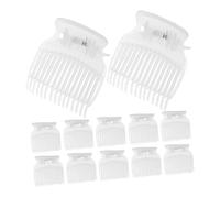 FOMIYES 12pcs Heated Curler Claw Clips for Women and Hairfriendly Coated Hot Roller Grips with Heat Insulation for Quick Easy and Damage Hair Sectioning and Styling