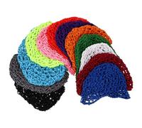 FOMIYES 12pcs Mesh Hair Net Womens Wigs Hairpieces for Women Mesh Weaving Net Snoods for Women Mesh Hair Ornament Knit Snood Hat Cap Cover Short Hair Net Elasticity Fabric Woman