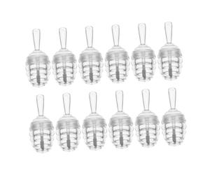 FOMIYES 12pcs Mini Beehive Shape Lip Gloss Tube Lip Balms Tube DIY Gloss Container for Jelly