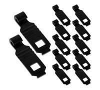 FOMIYES 12pcs Rear View Mirror Dash Cam Mount Enhanced Stability and Universal Compatibility, Black Plastic Dash Cam Mirror Mount Plate for Car Interior, Easy Installation Rear Camera
