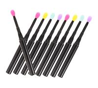 FOMIYES 12Pcs Silicone Lip Brushes with Covers Multi-color Lipstick Applicator Wands for Women Reusable Lip Gloss and Concealer Tools Portable Makeup Brush for Travel and Professional Use