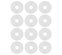 FOMIYES 12pcs Split Radiator Pipe Covers 10mm Hole White PVC Pipe Flange Escutcheons Faucet and Shower Wall Decoration Collar