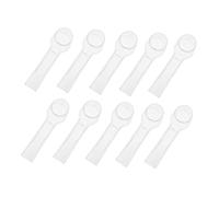 FOMIYES 12Pcs Transparent Toothbrush Head Covers Travel Toothbrush Caps Protective Round Head Covers Portable Oral Hygiene Accessories