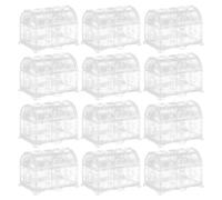 FOMIYES 12pcs Treasure Chest Candy Box for Wedding and Birthday Party Favour, Small Pp Candy Storage Container Unique Creative Decorative Design