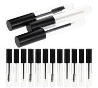 FOMIYES 15pcs Empty Mascara Tubes with Sleek Black Caps and Eyelash Wands Refillable Eyelash Cream Containers for DIY Cosmetics Travel-friendly Lightweight Bottles for Daily Makeup Use